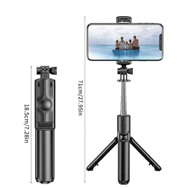 Handheld 360 Degree Flexible Sports Camera Monopod Stand Mobile Phone Mini Selfie Stick Tripod With Wireless Remote - Image 4